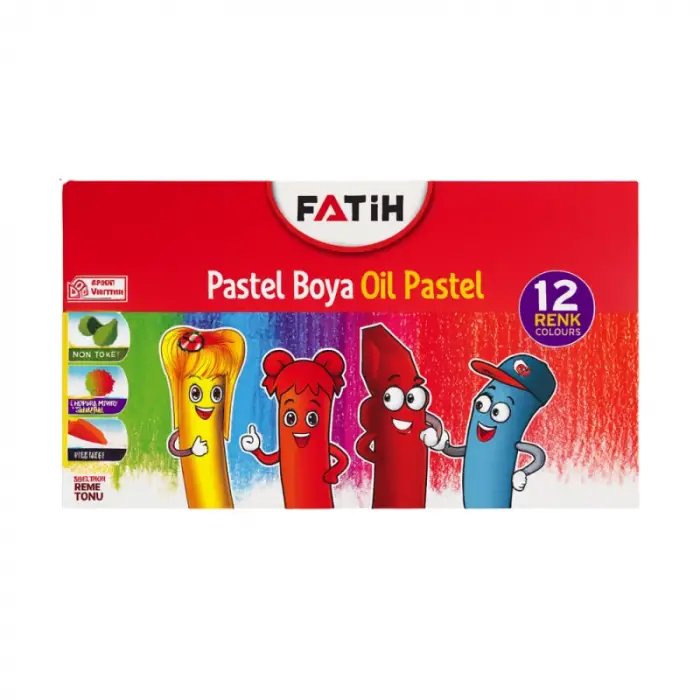 Fatih Pastel Boya Karton Kutu 12 Renk