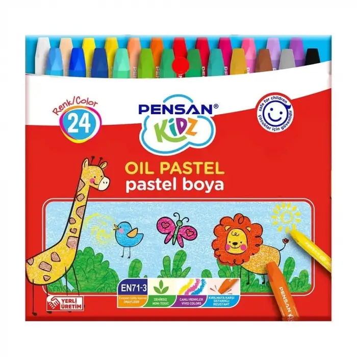 PENSAN KİDZ PASTEL BOYA 24 RENK