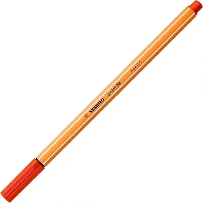 Stabilo Keçe Uçlu İnce Kalem 88 Point 0.4 MM Kırmızı 88/40