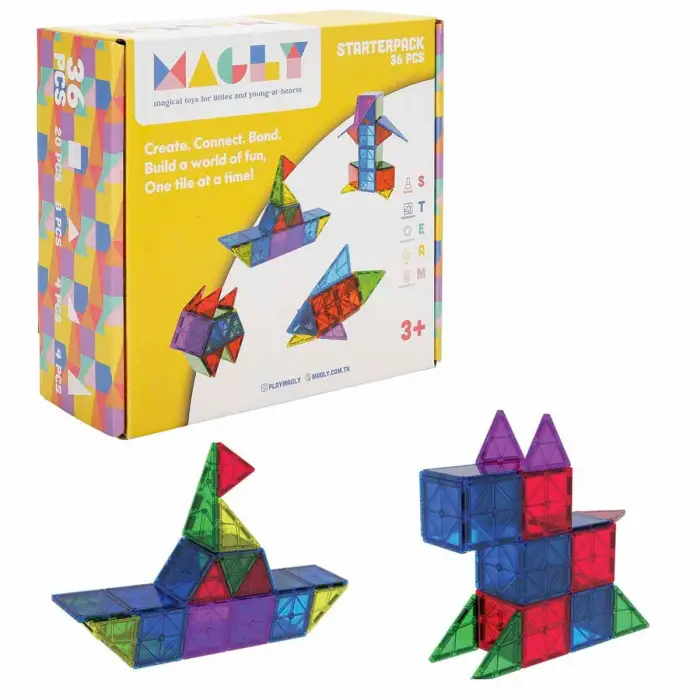 Magly Manyetik Yapı Blokları 36 Parça