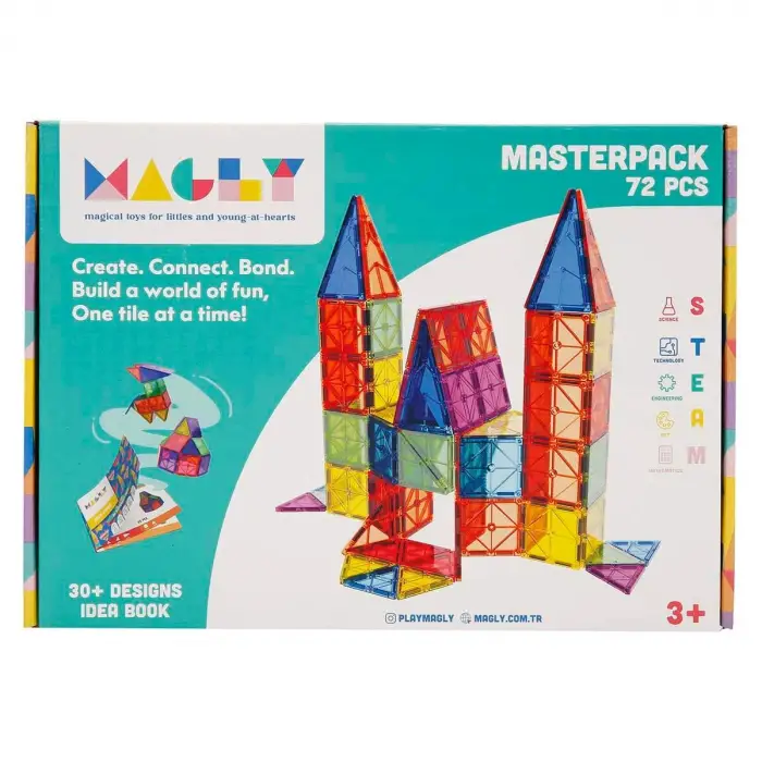 Magly Manyetik Yapı Blokları 72 Parça