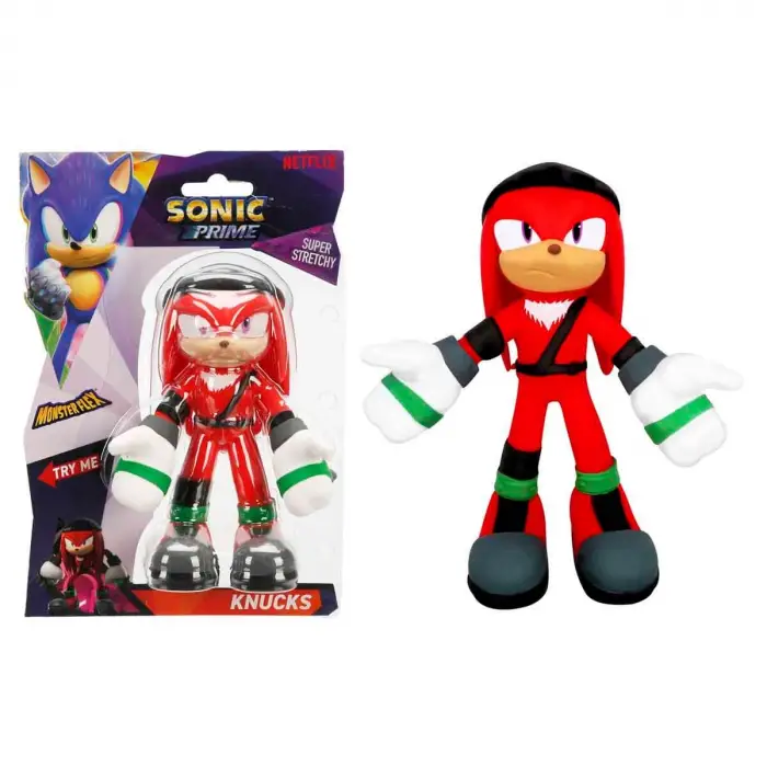 Monster Flex Sonic Prime Stretch Figür - Knucks