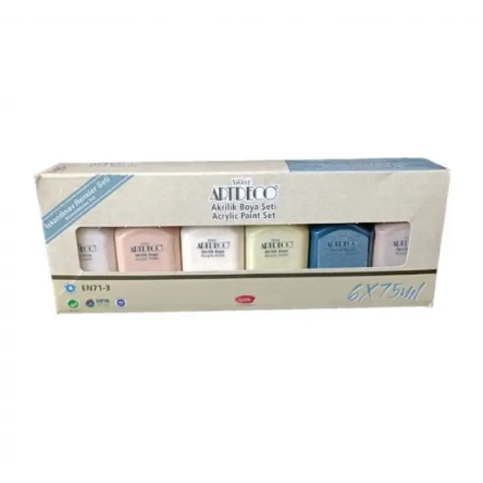 Artdeco Akrilik Boya 6x75 ML Set İskandinav Renkler