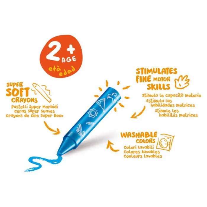 CARİOCA BEBEK PASTEL BOYA 8Lİ