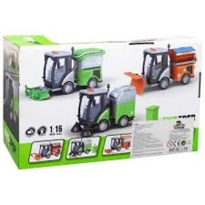 Yeşil Pilli Sesli Sokak Temizlik Aracı