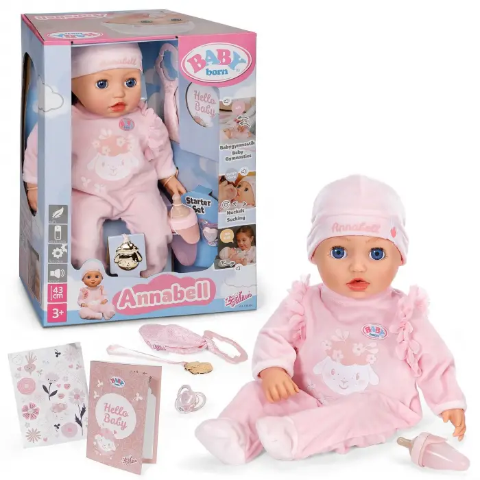 BABY BORN  ANNABELL BEBEĞİ  SESLİ VE HAREKETLİ 43CM