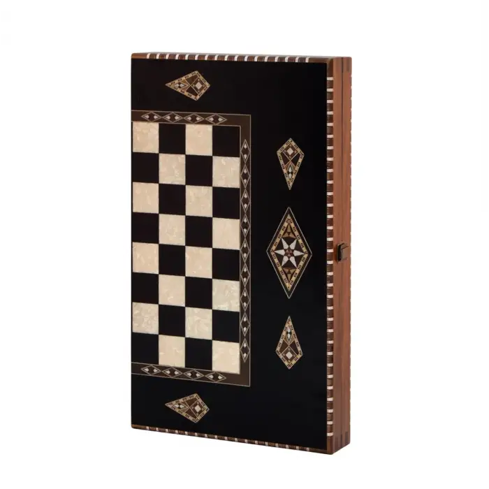 Helena Wood Art King Tavla Geniş Siyah