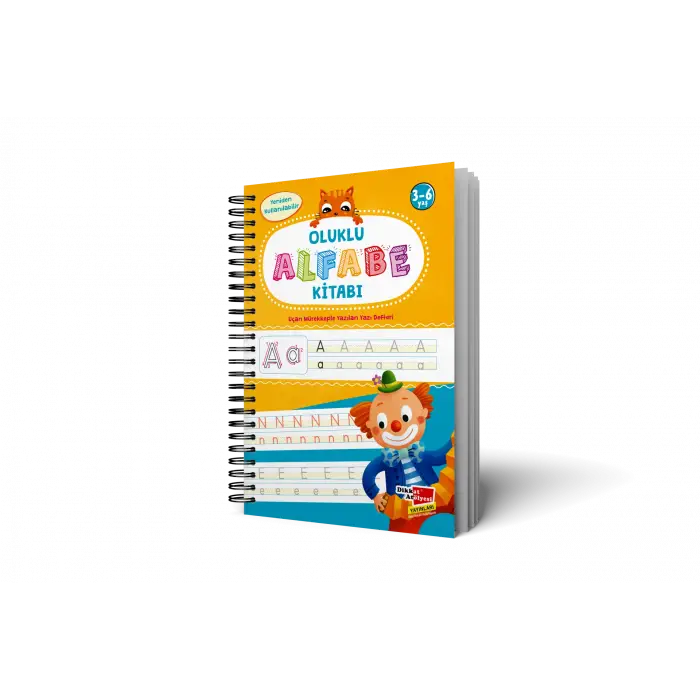 Oluklu (Kabartmalı) Alfabe Kitabı – Sihirli Uçan Mürekkepli Kalem Hediyeli 4-7 Yaş