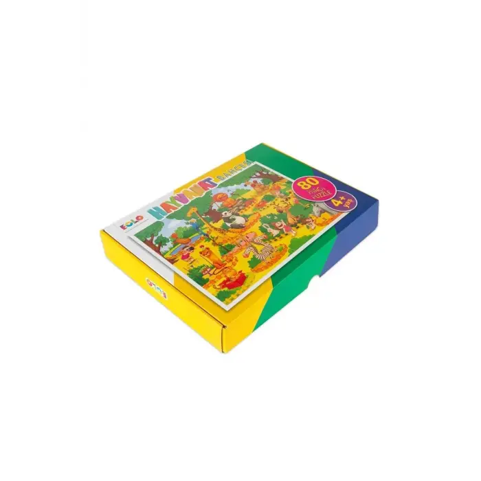 80 Parça Puzzle-hayvanat Bahçesi - Eolo Yayıncılık - Eolo Kolektif Kitabı