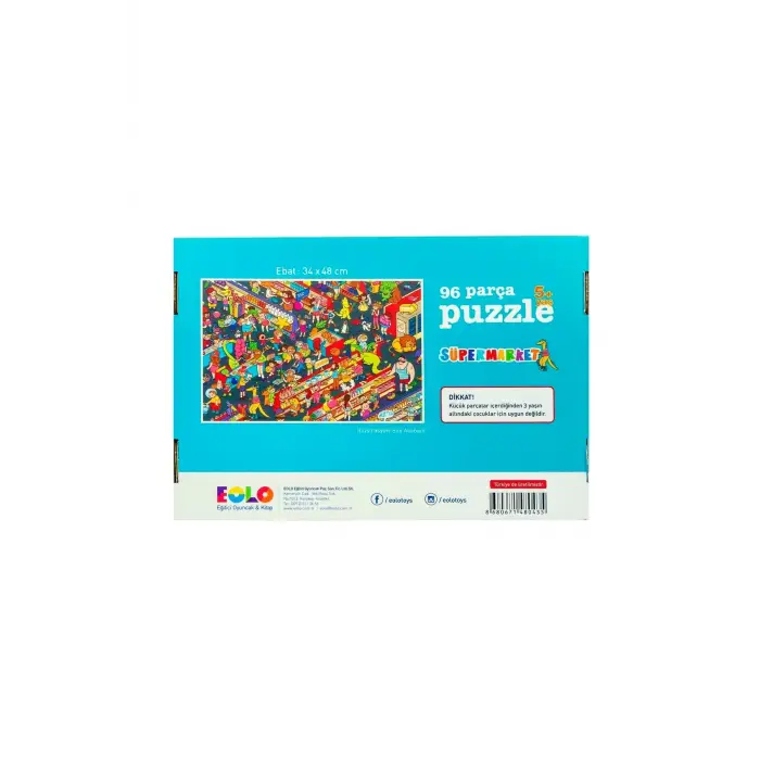 96 Parça Puzzle - Süpermarket