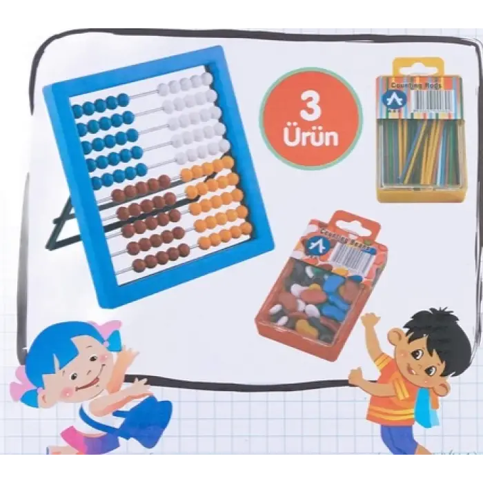 Abaküs-Sayı Çubuğu - Fasülye Set