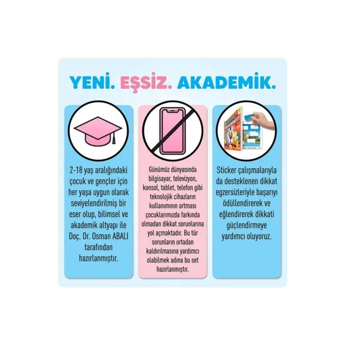 Adeda Dikkati Güçlendirme Seti 2 Yaş