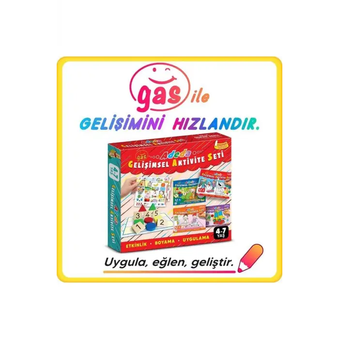 Adeda Gelişimsel Aktivite Seti 4-7 Yaş