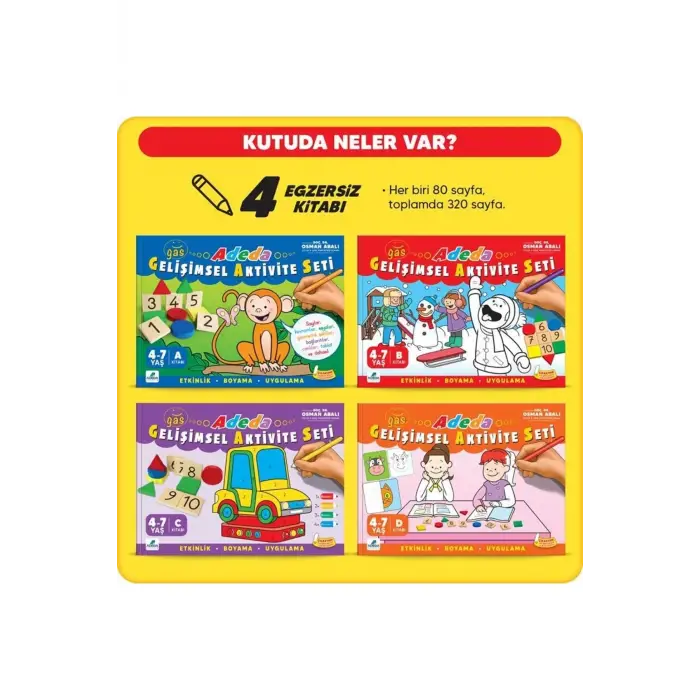 Adeda Gelişimsel Aktivite Seti 4-7 Yaş