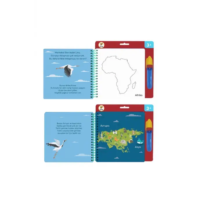 Aqua Magic Book Kıtalar (SİHİRLİ BOYAMA KİTABI)