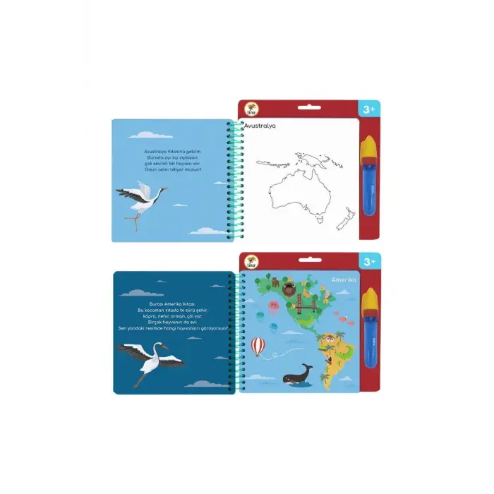 Aqua Magic Book Kıtalar (SİHİRLİ BOYAMA KİTABI)