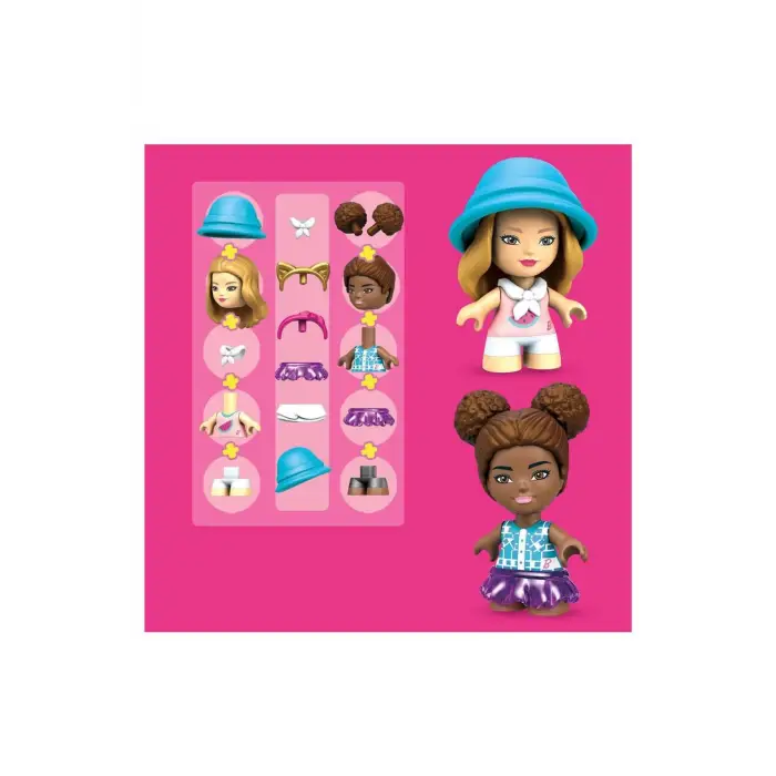 Barbienin 2 Mini Figürü Ve Mini Hayvan Figürü Mega Karavanı Oyun Seti Gwr35