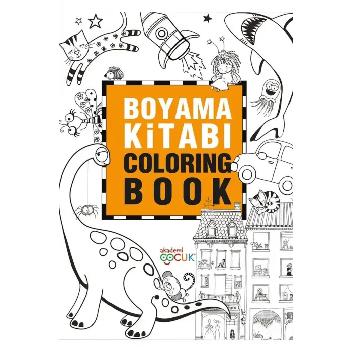 Boyama Kitabı - Coloring Book - 24x33,5 Cm
