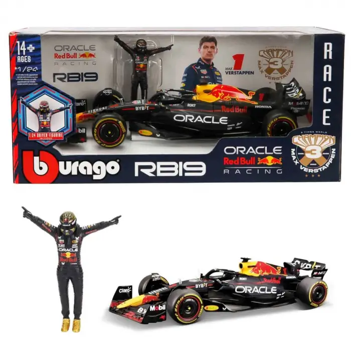 Burago F1 Orancle RedBull Max Verstappen