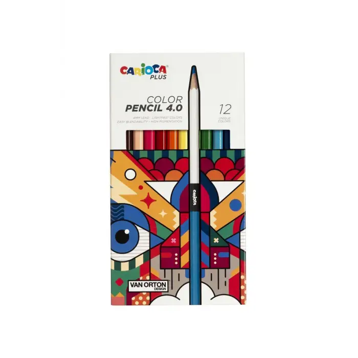 CARİOCA PLUS 4.0 KURU BOYA KALEMİ 12Lİ