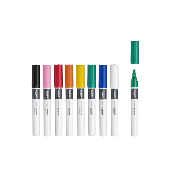 CARİOCA PLUS AKRİLİK MARKER 8Lİ (SERT KUTU)