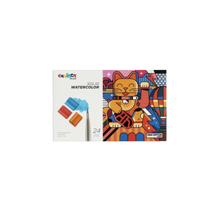 CARİOCA PLUS TABLET SULU BOYA 24LÜ (FIRÇALI)