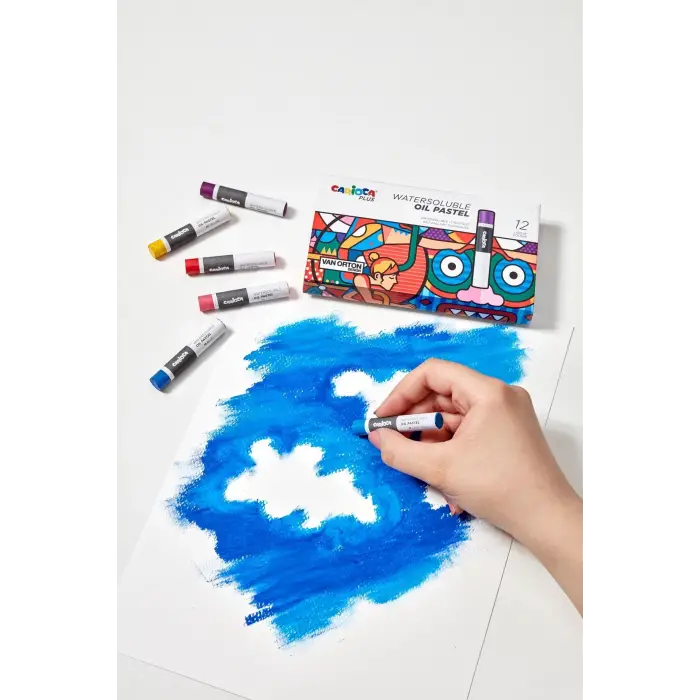 CARİOCA PLUS WATERSOLUBLE YAĞLI PASTEL 12Lİ (SUDA ÇÖZÜNÜR)