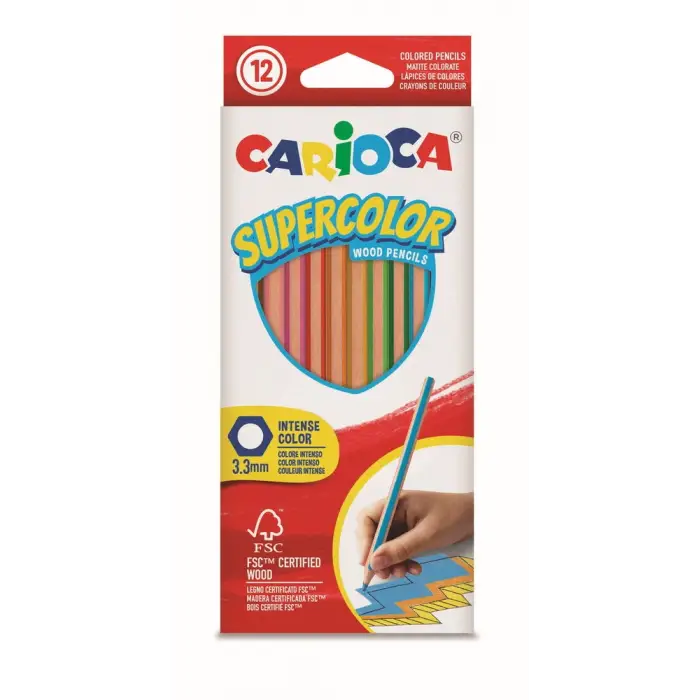 CARİOCA SUPERCOLOR KURU BOYA KALEMİ 12Lİ