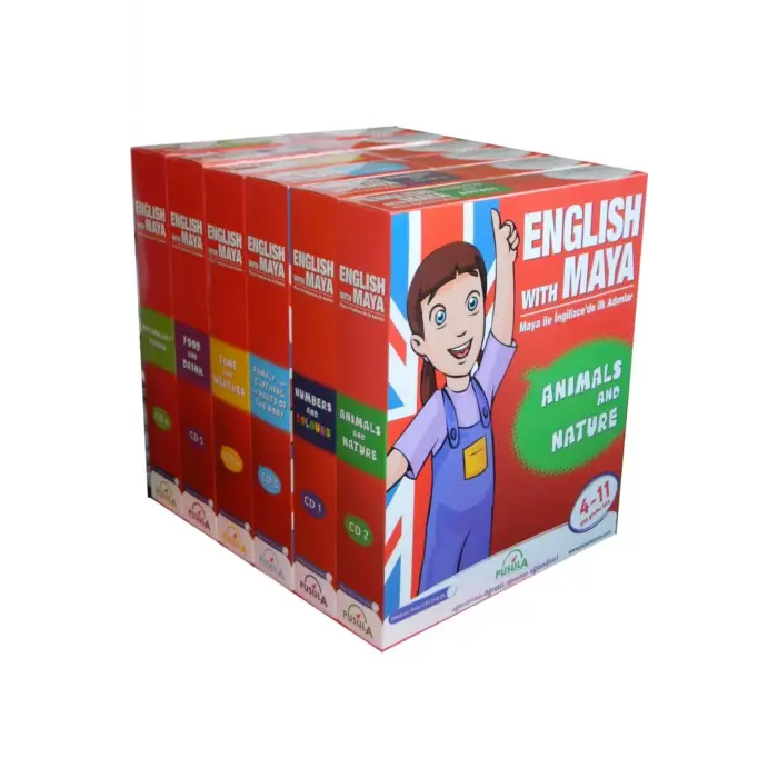 Çocuklar için İngilizce Eğitim Seti kitap hediyeli