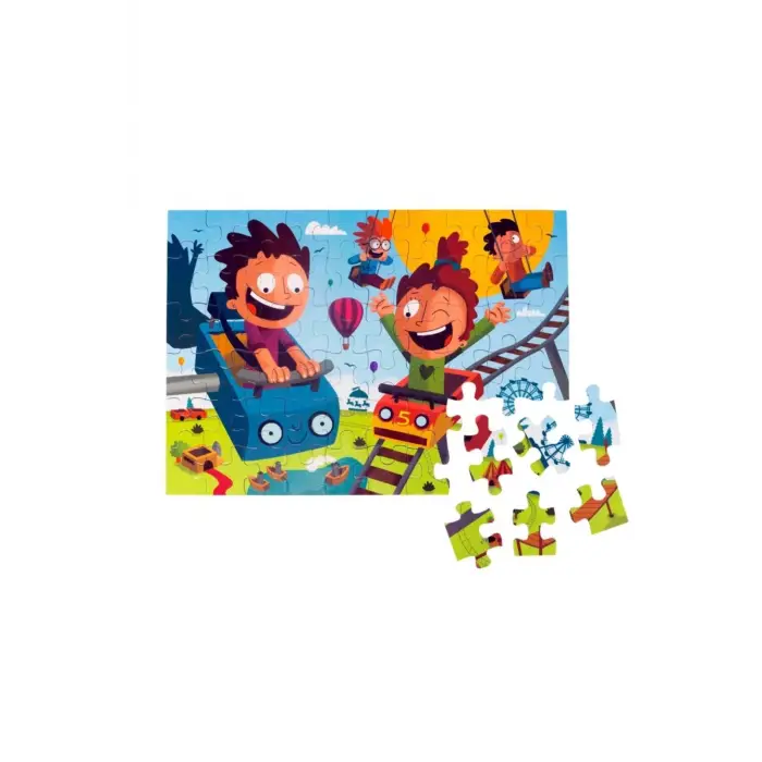 Çocuklar Için Puzzle 60 Parça Lunapark