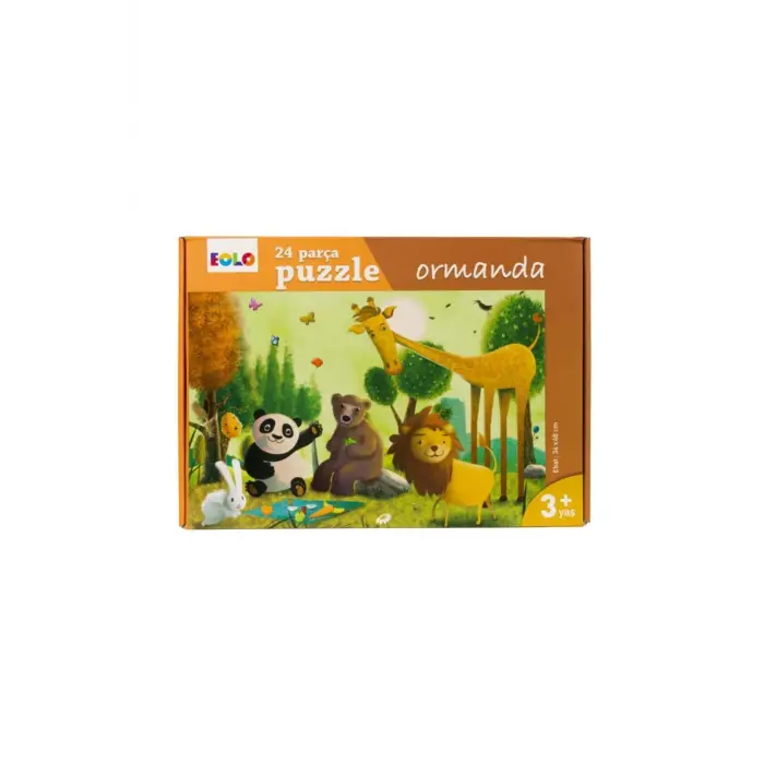 Çocuklar Için Yer Puzzle 24 Parça - Ormanda