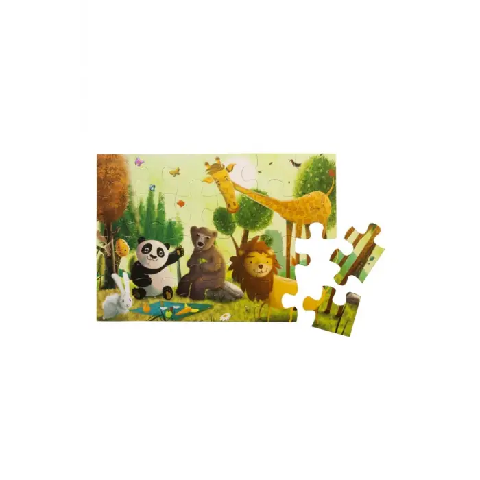 Çocuklar Için Yer Puzzle 24 Parça - Ormanda
