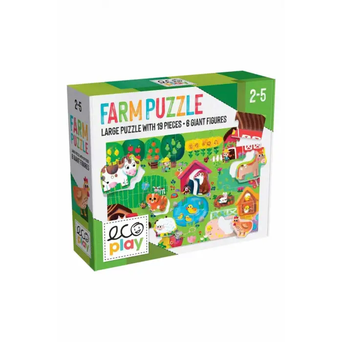 Ecoplay Shaped Puzzle Farm (2-5 YAŞ)