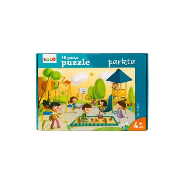 Eolo Parkta Eğitici Eğlenceli 40 Parça Puzzle