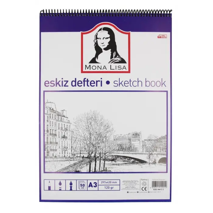 Eskiz Defteri A3 120 Gr 50 Yaprak