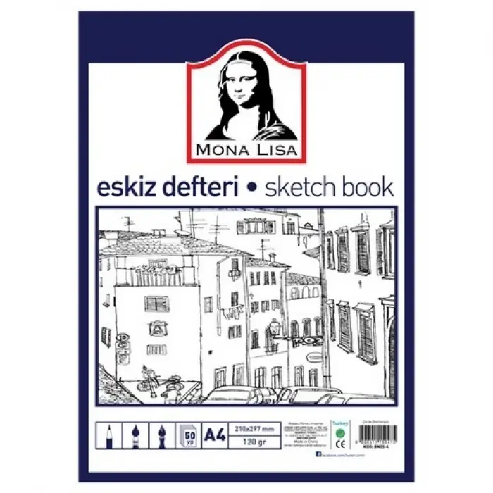 Eskiz Defteri A4 120 Gr 50 Yaprak