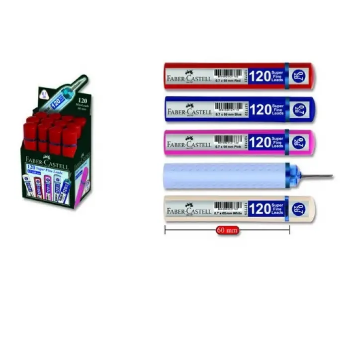 Faber-Castell Grip Min 0.7 2B 60Mm, 120 Li Beyaz