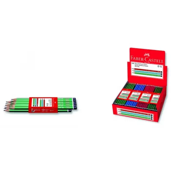 Faber-Castell Köşeli Mercanlı Kurşunkalem Adet