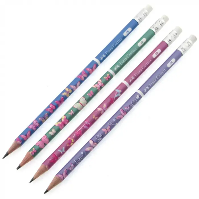Faber-Castell Kurşun Kalem Kelebek Silgili 2B
