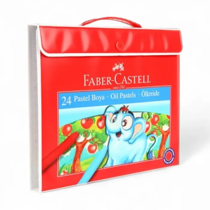 Faber-Castell Plastik Çantalı Pastel Boya 24
