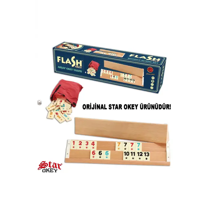 Flash Ağaç Okey Takımı