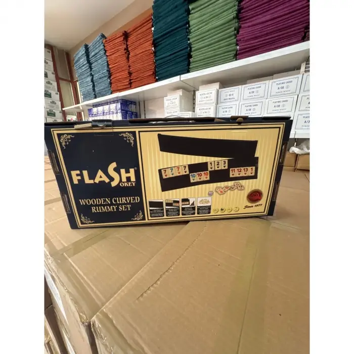 Flash Oval Ağaç Okey Takımı