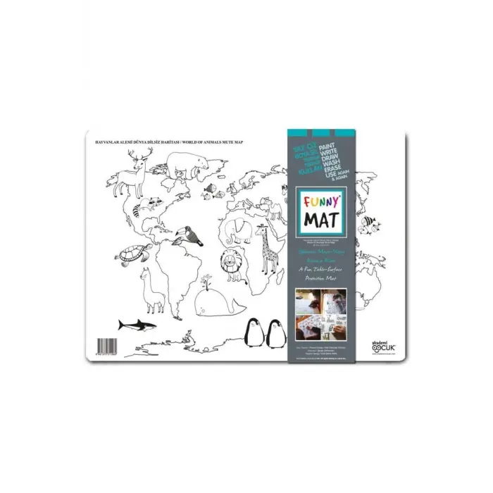 Funny Mat Dünya Haritası Küçük