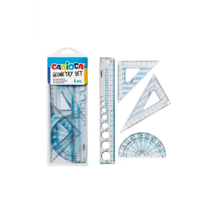 Geometrik Cetvel Seti 4 Parça