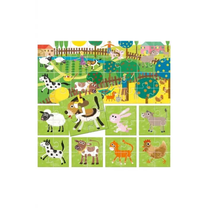 Headu 8 1 Çift Taraflı?çiftliğim Yapboz