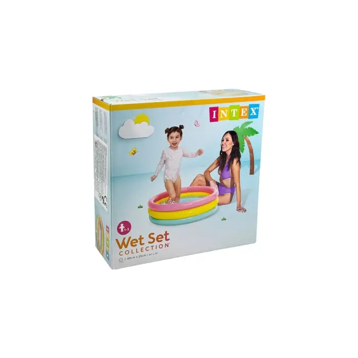 Intex 3 Boğumlu Sunset Bebek Havuzu 86x25 cm