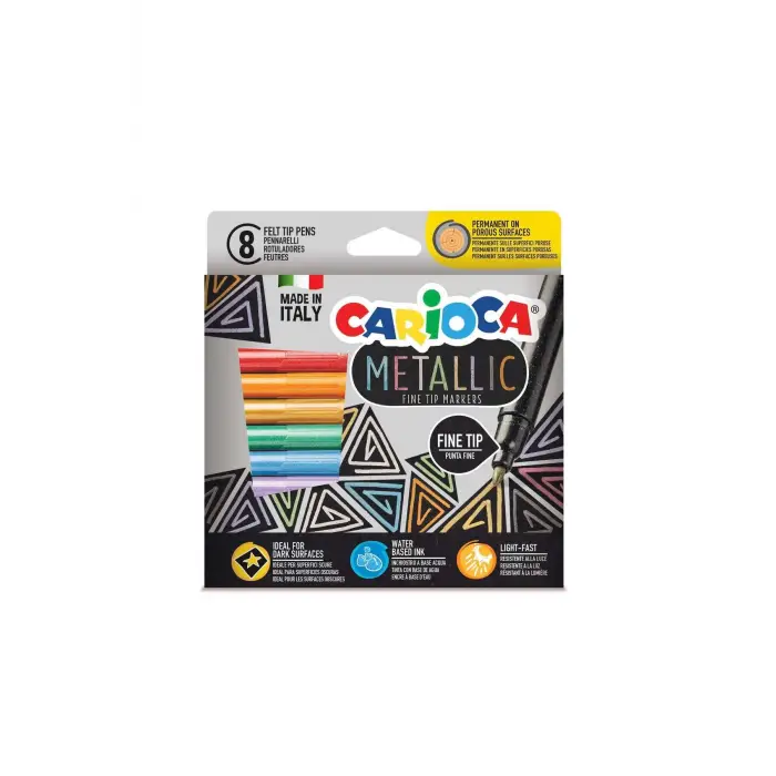 Keçeli Boya Kalemi Metalik 8’li