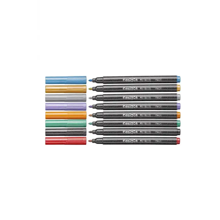 Keçeli Boya Kalemi Metalik 8’li