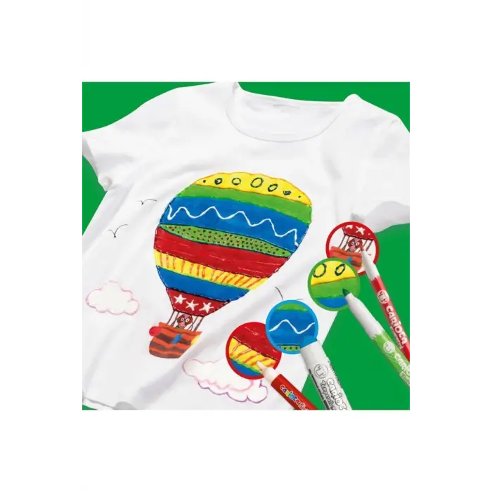 Keçeli Kumaş Boya Kalemi Fıne 10lu