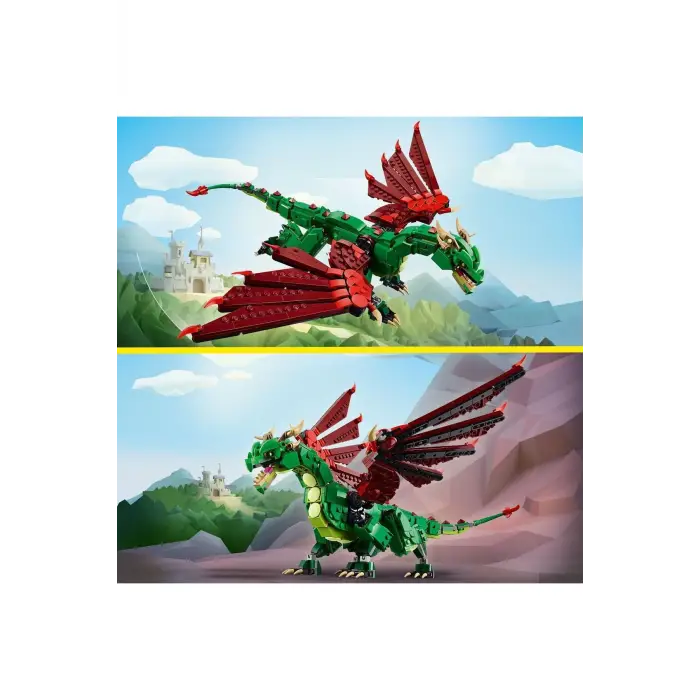 LEGO ® Creator 3’ü 1 Arada Orta Çağ Ejderhası 31161 - 9 Yaş ve Üzeri Yapım Seti (715 Parça)